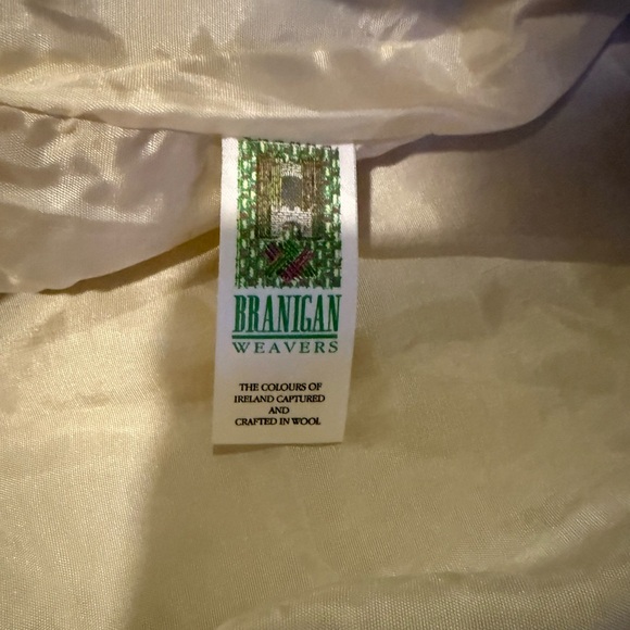 Branigan Weavers Irish wool tweed sweater coat & scarf 49” long knit coat - Picture 9 of 11